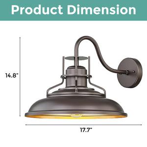 2-Pack farmhouse wall light black and ORB fixture light iron entryway light