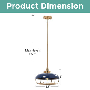 Dome Pendant ceiling led lights Navy Blue pendant light Metal home lighting