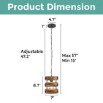 2 pack farmhouse light fixture wood kitchen light industrial metal pendant light