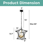 4 Light rustic kitchen lights black and gold hanging lights iron pendant lights