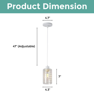 ‎Modern hanging light White pendant light Glass shade of lights