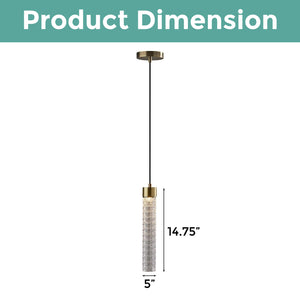 Contemporary led light bronze pendant light metal light fixture