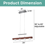 4-light pendant lights walnut hanging lights glass industrial pendant light