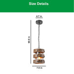 Farmhouse light bulb dark brown pendant lights wood, metal lights kitchen