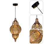 Bohemian lantern light copper solar light metal garden light