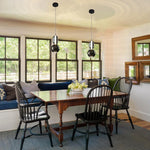 LED light fixtures black hanging light glass, metal pendant light