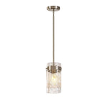 4.72” Bulb light nickel pendant light glass island light