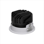 LED recessed light, 3000K, Bright Black reflector