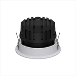 LED recessed light, 3000K, Bright Black reflector
