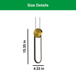 2 Light pendant light black, gold bathroom lighting metal hanging lamp