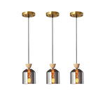 3 Pack bulbs light chrome shade of lights glass  pendant light