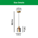 3 Pack bulbs light chrome shade of lights glass  pendant light