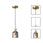 3 Pack bulbs light chrome shade of lights glass  pendant light