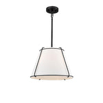 16” Hanging light black chandelier light metal pendant light