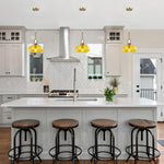 1 Pack light bulbs yellow light fixtures yellow pendant light