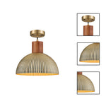 12” Hanging lamp brushed brass , gold pendant light brass metal kitchen island light
