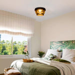 2 Light hallway light  bronze ceiling light glass, metal  light fixture light