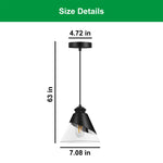 1 Light bulb light black dining room light glass, metal pendant light