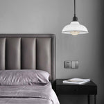 1 Light farmhouse lighting white,black light fixture metal pendant lights