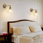 1  Pack wall sconces gold light wall bedroom glass, metal wall lighting