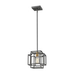 Industrial square hanging light mini cage pendant light fixture home light hanging