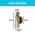 Single-Head light bulbs marble wall light bronze wall sconce