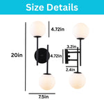2 Light lights in walls black wall light fixture glass, metal wall lighting