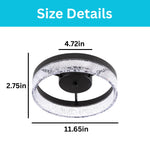 LED ceiling light fixture metal acrylic kitchen lighting black light fixture