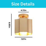 1 light bulb light metal farmhouse light gold kitchen light