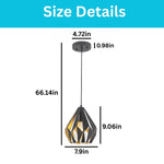 Farmhouse hanging light black dining room light metal pendant lights