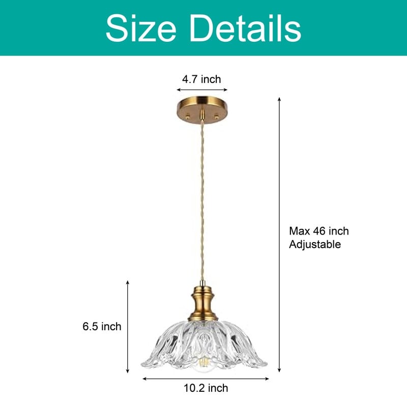 1-Light island lights gold kitchen pendant glass lighting pendant lights