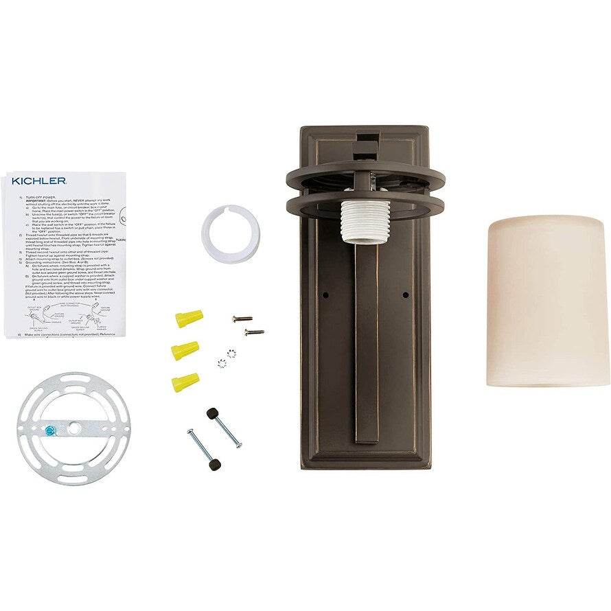 12 inch industrial wall sconce etched glass wall lamp farmhouse black wall lighting fixture