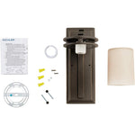 12 inch industrial wall sconce etched glass wall lamp farmhouse black wall lighting fixture