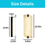 1 PCS Modern wall light fixture alabaster marble wall sconce black wall lamp