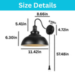 1 PCs sconce light black wall lighting metal bulb wall lamp