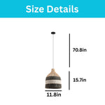 1 pack hanging light rattan metal light fixture black white lighting pendant lights