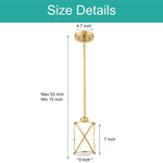 2- Pack pendant light gold kitchen lights  iron, glass dining room light