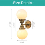 2 Lights sconces lights gold vanity lights glass, metal light fixtures