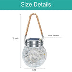 2 Pack LED solar light silver garden light stainless steel, glass christmas light