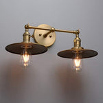 2 light industrial antique wall sconce