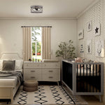 2 light rust flush mount ceiling light industrial wire cage ceiling lamp with drum shade