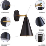 2 pack  wall sconce light fixture farmhouse  arm swing wall light