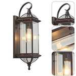 20’’ Hights porch lights bronze lights fixture tempered glass, copper wall light