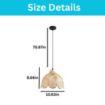 3 Pack chandelier lights bamboo flower dining lights bamboo pendant light