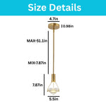 3 Pack Crystal lights gold pendant light Crystal hanging light