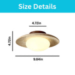 9.8” lampshade light stone kitchen light yellow hallway light