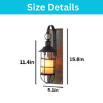 2 Pack home of decor black living room wood wall light