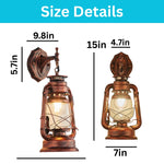 Farmhouse wall sconce anti copper wall lighting glass, iron bulb wall lamp