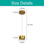 3-Pack light fixtures gold kitchen pendant lamps aluminum LED pendant light