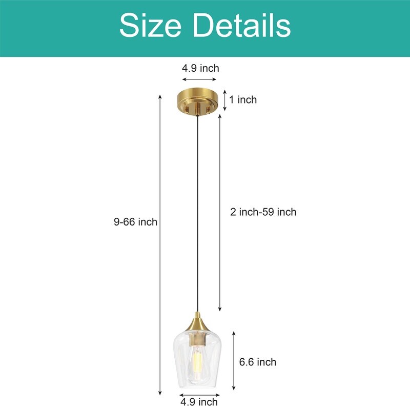3 Packs pendant light  gold light fixtures glass, metal bedroom light